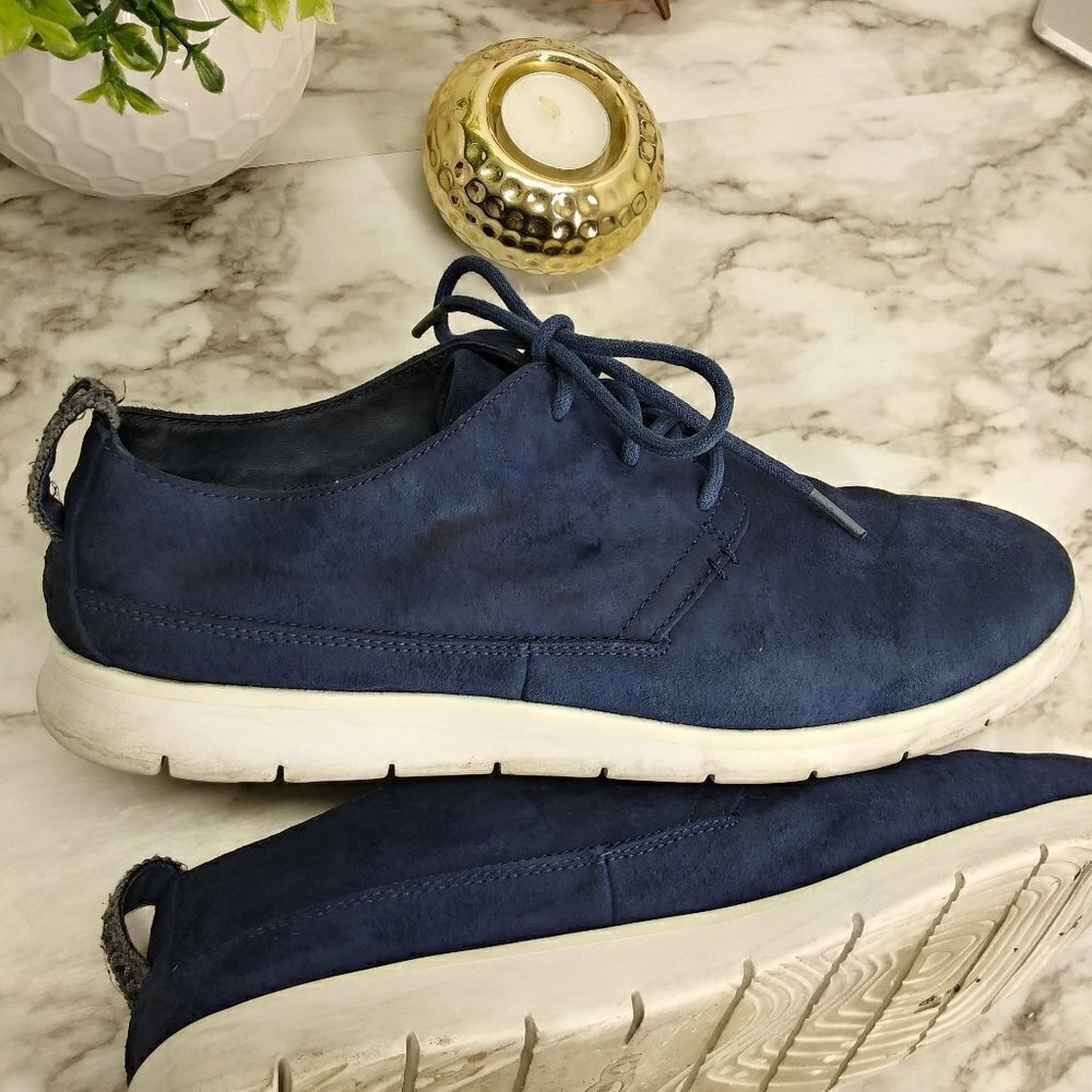 UGG navy suede light weight Oxfords Sneakers sz.10 - Picture 6 of 14
